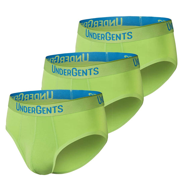 3-Pack of UnderGents Men's Modern Brief (Flyless) Underwear.