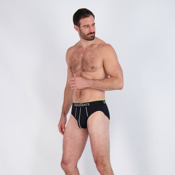 3-Pack of UnderGents Men's Modern Brief (Flyless) Underwear.