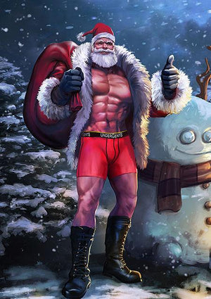 Santa Claus in UnderGents Boxer Brief, official underwear of Christmas