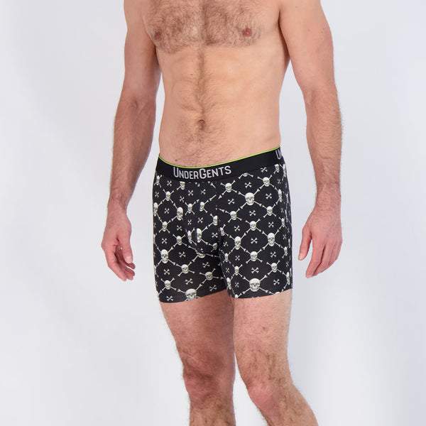 smashing booty with these skulls and crossbones boxer brief by Undergents