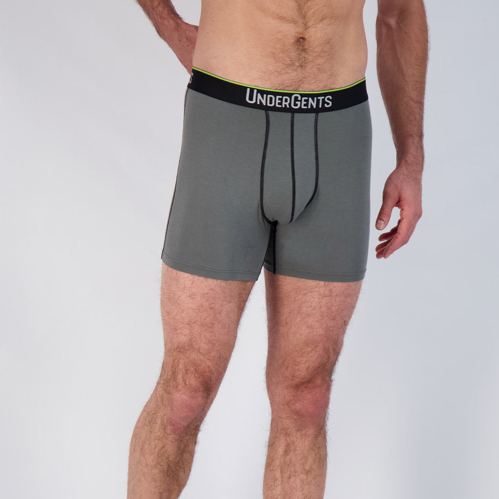 UnderGents 4.5 Men's Boxer Brief Underwear (Flyless): Ultra Soft Comf