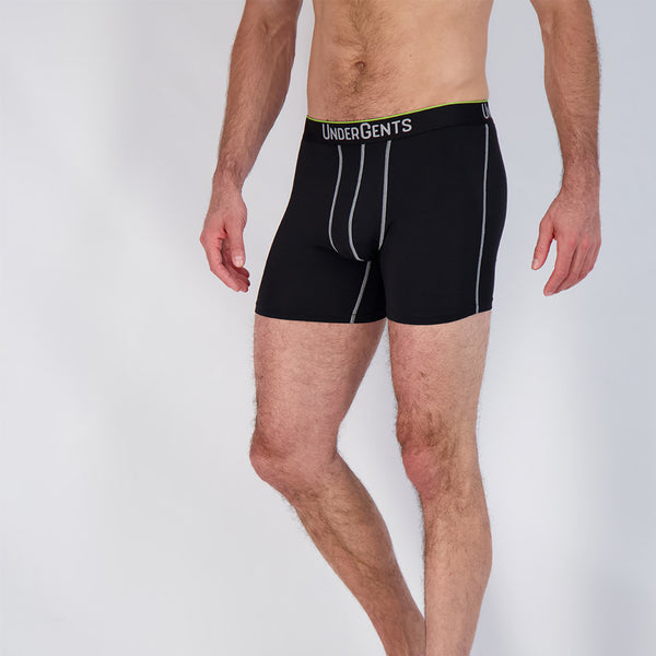 Black boxer brief 4.5 inches front