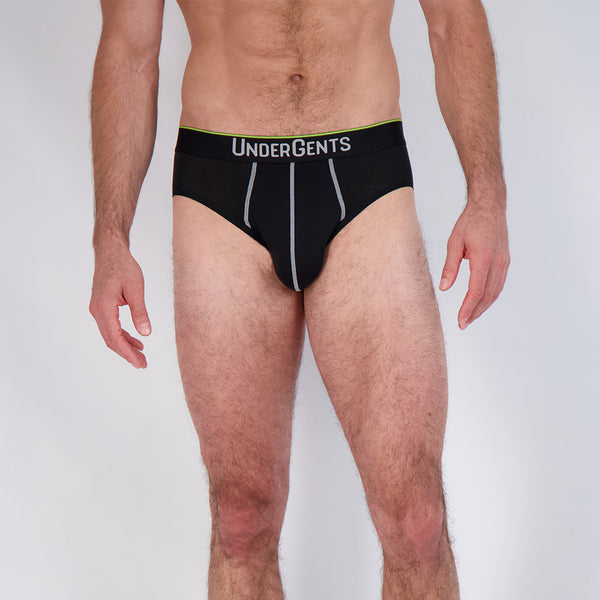 3-Pack of UnderGents Men's Modern Brief (Flyless) Underwear.