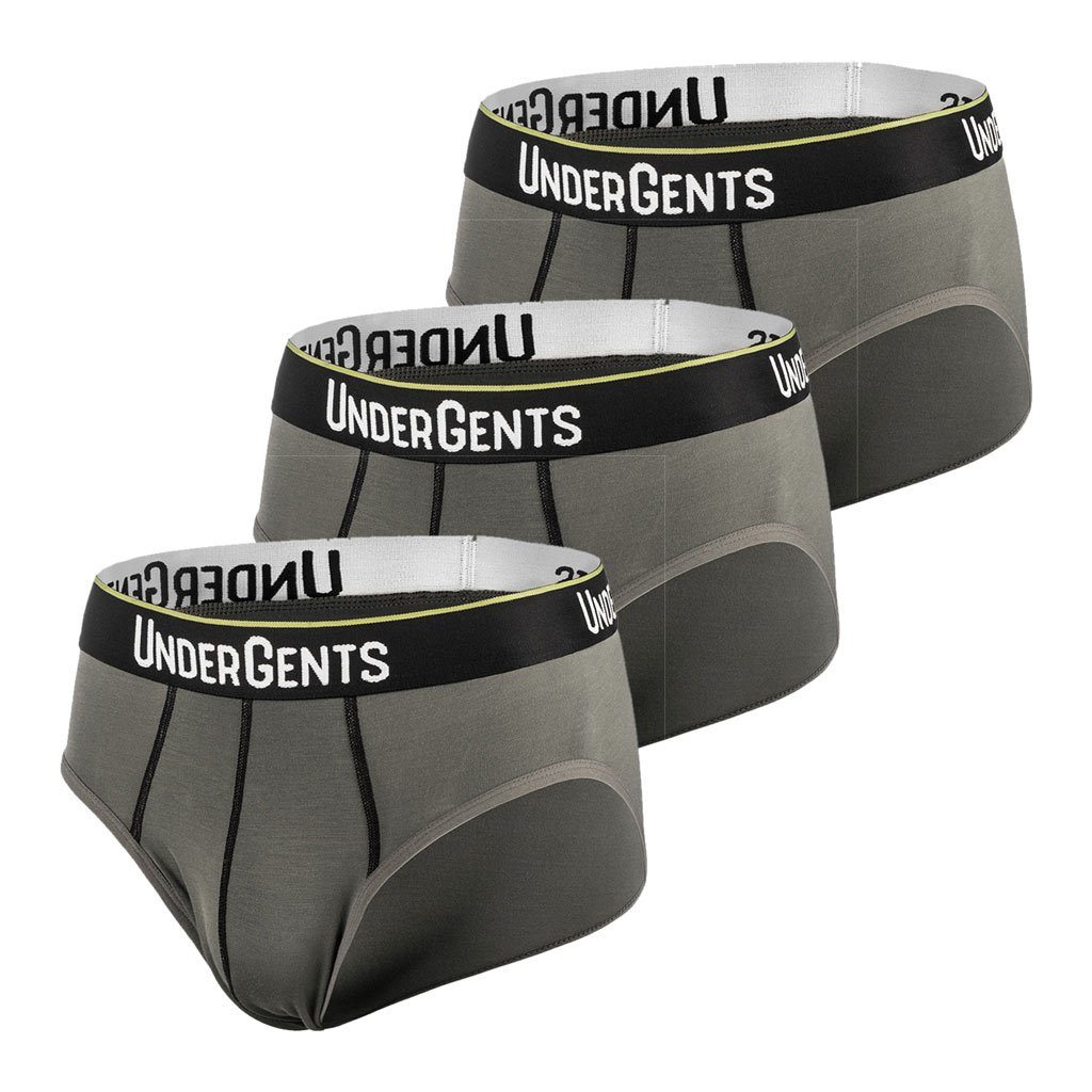 3-Pack of UnderGents Men's Modern Brief (Flyless) Underwear.