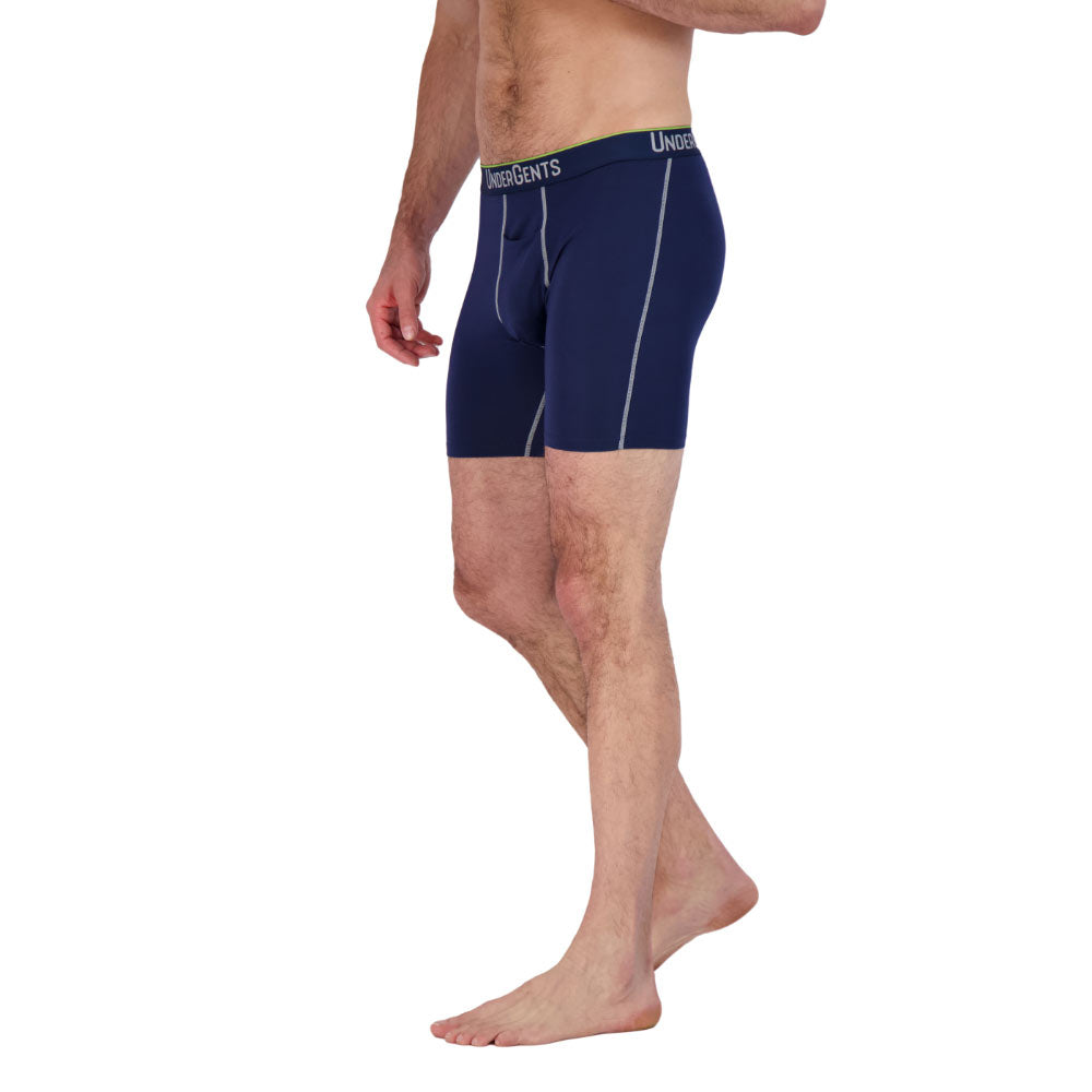 UnderGents 6 Men's Boxer Brief (With A Horizontal Fly Front For Quick