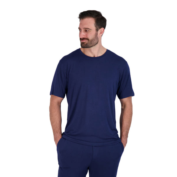 UnderGents pajama shirt in navy is as cool feeling as it looks