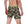back side view on model of camo boxer short