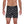 Undergents boxer short in skulls and crossbones pattern front view. skims the legs for a modern boxer short look and feel. button fly